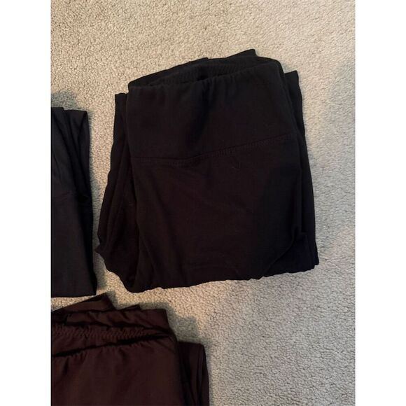 Women's Plus Size XL Leggings 3-Pack Black & Brown Casual Activewear - Picture 3 of 4